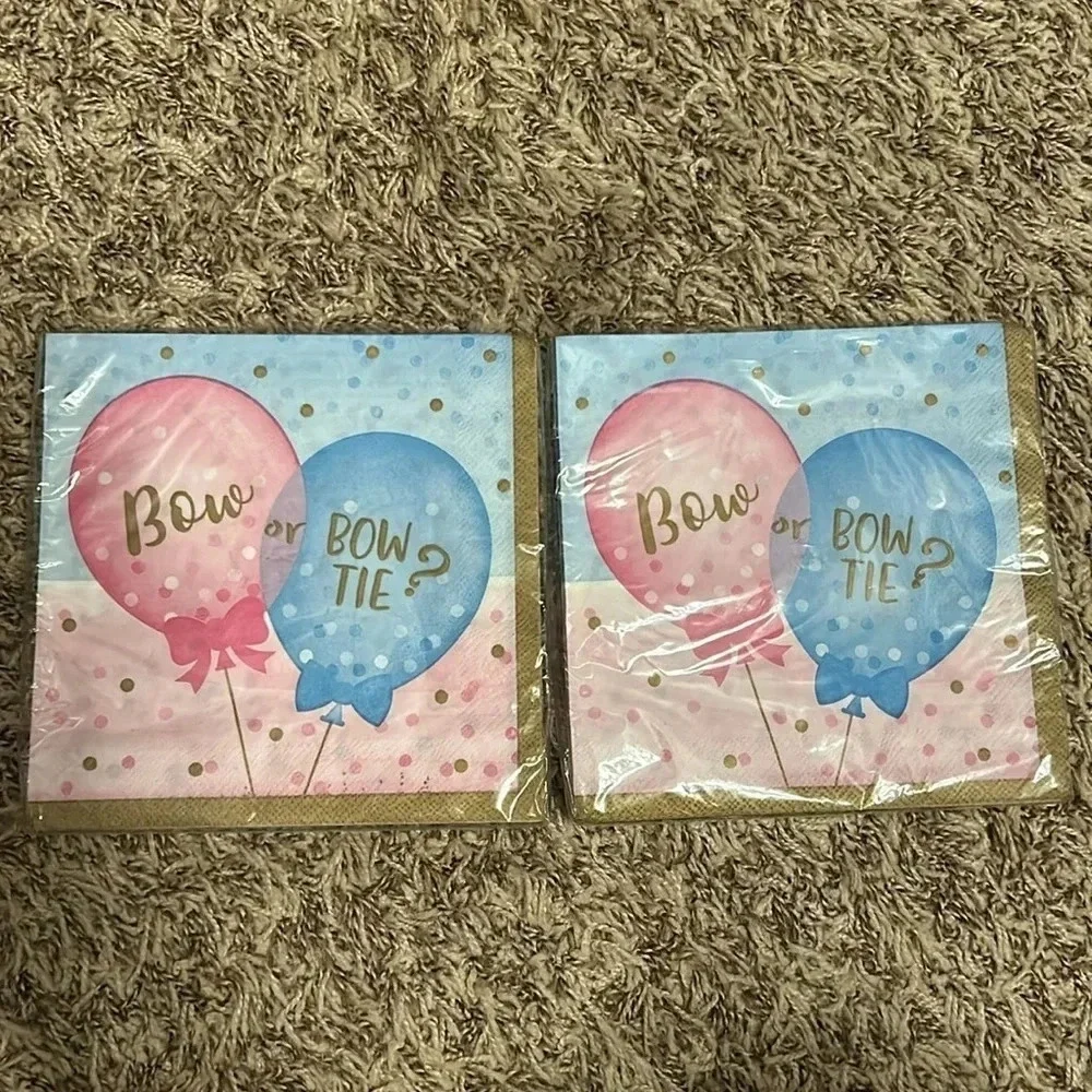 Bundle of Gender Reveal Party Napkins | Gender Reveal | Baby Shower | Baby